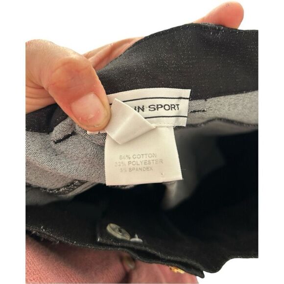 St. John Sport Black Straight Leg Jeans Size 10 Mature Quiet Luxury Capsule - Picture 12 of 16